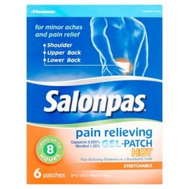 Hisamitsu Salonpas caliente para aliviar el dolor Gel-parches 6 recuento