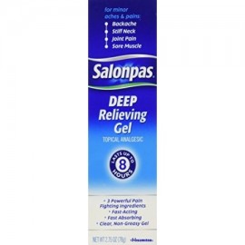 Paquete de 2 Salonpas profundo para aliviar el dolor Gel 275 oz Cada