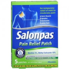 3 Pack - Salonpas Alivio del Dolor Parches Cada 5