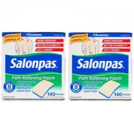 Salonpas para aliviar el dolor Patch - 140 Parches (paquete de 2)