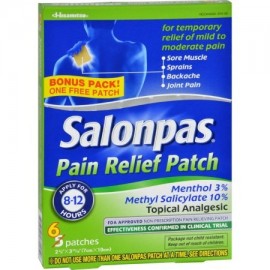 Salonpas Parches del dolor - Paquete de 5 - (Pack de 2)