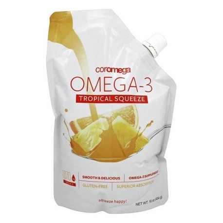 Coromega - Omega-3 Tropical Squeeze - 16 oz
