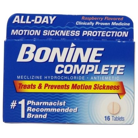 Bonine Movimiento enfermedad de protección tabletas masticables 16 comprimidos náuseas (6 Pack)