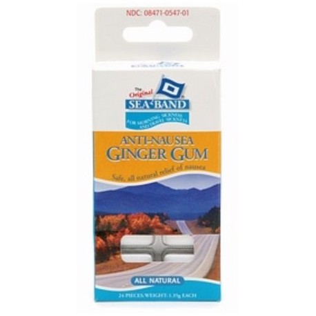 Sea-Band Gum Anti-Náusea Ginger 24 Cada