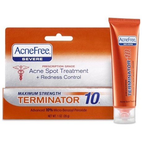 AcneFree acné Tratamiento de puntos de control - Enrojecimiento crema al 1 oz (paquete de 4)