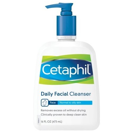 Cetaphil Piel Normal a Grasa Daily Facial Cleanser 160 onzas líquidas