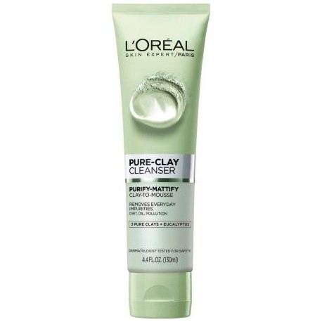 L'Oreal Paris piel Experto Purificar-Mattify Pure-Clay Cleanser 44 fl oz