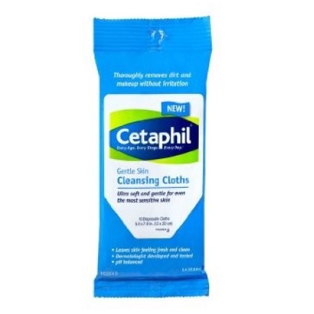 Cetaphil ® Skin Limpiador Suave Paños Paquete 10 ct