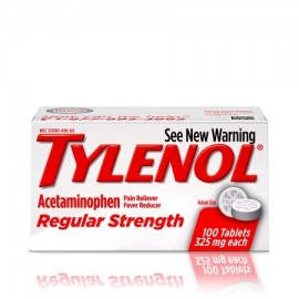 TYLENOL ® Tabletas fuerza regular reductor de la fiebre y Analgésico 325 mg 100 ct.