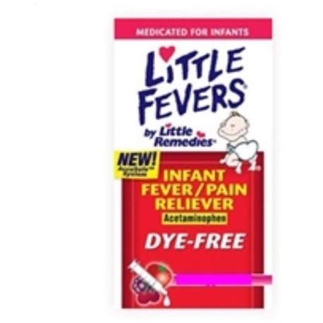 Little Fevers infantil Fiebre - analgésico acetaminofeno uva (4 onzas Pack de 2)