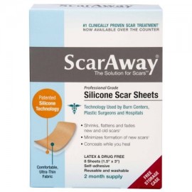 ScarAway hojas de cicatriz de silicona de grado profesional 8 ct