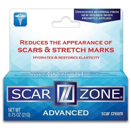 Scar Zone avanzada Cuidado de la piel Scar Cream 0.75 oz (paquete de 4)