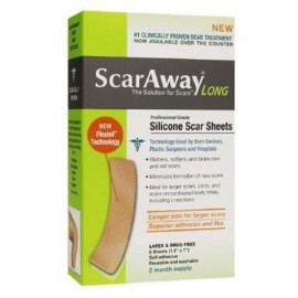 ScarAway Profesional Silicona de Calidad hojas de cicatriz 6 ea (Pack de 3)