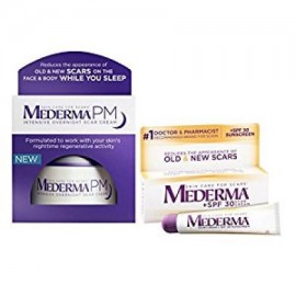 Mederma PM intensivo Jar noche a la mañana cicatriz nata y cicatriz nata Plus