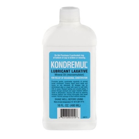 Kondremul Aceite Mineral laxante lubricante 160 onzas líquidas