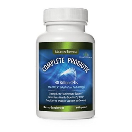 Pinnacle Nutrition 40 mil millones de UFC probióticos - Suplemento Lactobacillus acidophilus premium digestivo para reducir gas