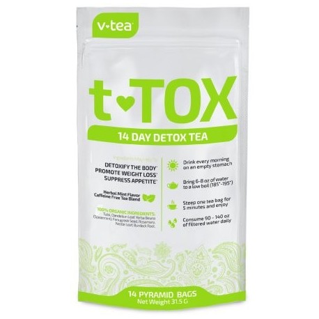 VTEA 14 Día de desintoxicación té Teatox- Limpiar aumentar la energía promover la pérdida de peso reducir el estreñimiento