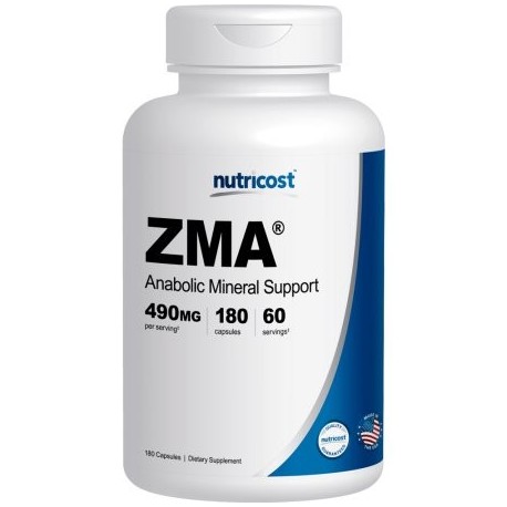 Nutricost ZMA 180 Cápsulas - alta calidad fácil de tragar sin gluten no-GMO