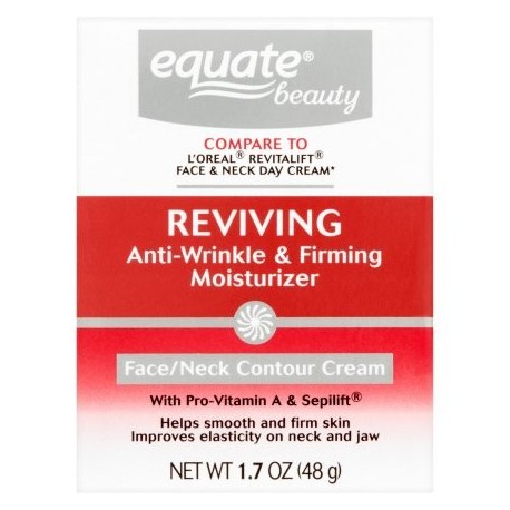 equate Cara y Cuello Crema Reafirmante y avanzada anti-arrugas 17 oz