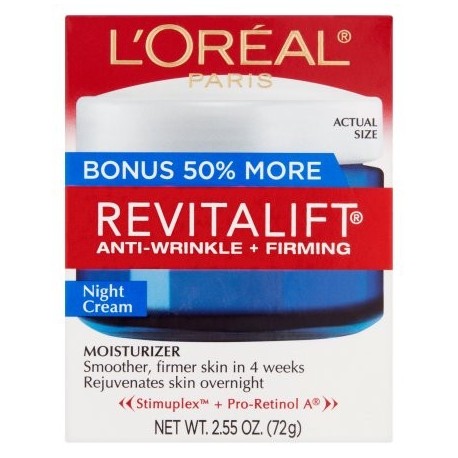 L'Oréal Paris Revitalift Antiarrugas - Hidratante Reafirmante Crema de Noche 255 oz