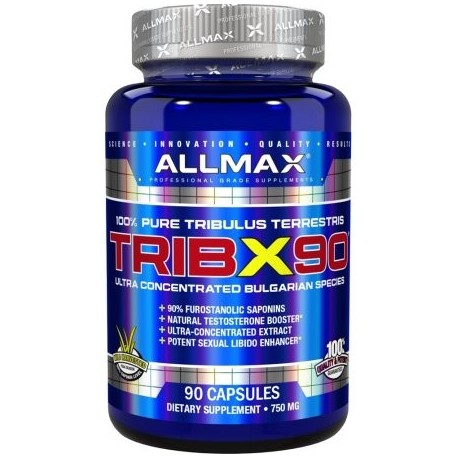 AllMax Nutrition - TribX90 100% puro Tribulus terrestris 750 mg. - 90 cápsulas