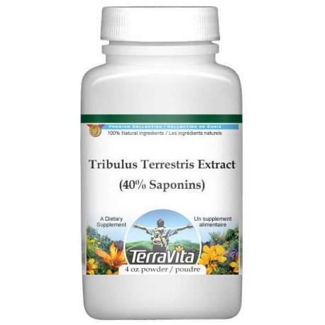 Tribulus terrestris extracto (Puncture Vine) (40% de saponinas) Polvo (4 oz ZIN- 514324)