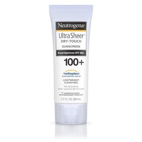 Neutrogena Ultra Sheer Dry-Touch Protector solar de amplio espectro Spf 100 3 Fl. Onz.