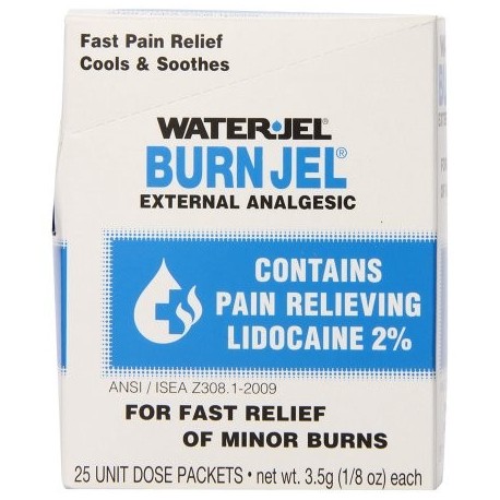 Jel agua primeros auxilios Burn Relief Burn Jel 10 de recuento