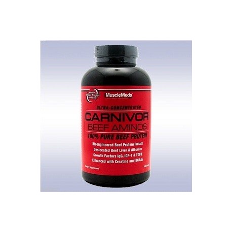 MUSCLEMEDS CARNIVOR BEEF AMINOS 300 CAPSULAS