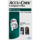 Accu-Chek compacto de glucosa en sangre tiras de prueba 51 Ct