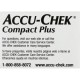 Accu-Chek compacto de glucosa en sangre tiras de prueba 51 Ct