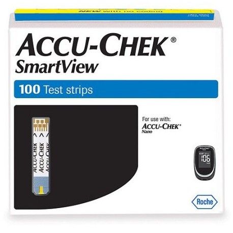 Accu-Chek Las tiras de prueba SmartView 100 ct