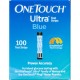 OneTouch tiras reactivas de glucosa Ultra Blue Blood 100 Ct