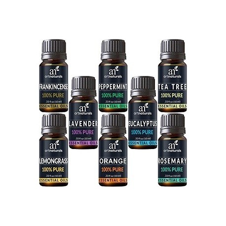 ARTNATURALS AROMATHERAPY 8 ACEITES AROMATICOS X 10 ML