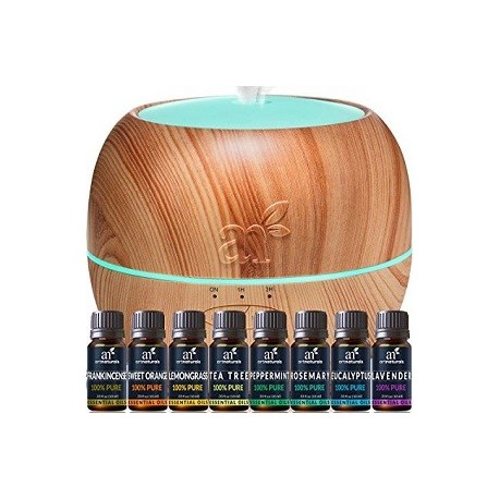 ARTNATURALS AROMATERAPIA 8 ACEITES ESENCIALES X 10 ML Y DIFUSOR