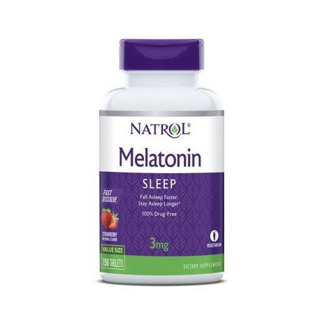 Natrol Melatonina 3 mg Fast comprimidos que se disuelven 150 Caps