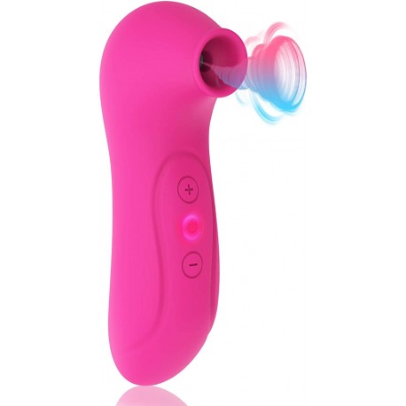 VIBRADOR SUCCIONADOR DE CLITORIS CON 10 MODOS DE INTENSIDAD PARA MUJERES