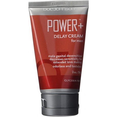 DOC JOHNSON POWER PLUS DELAY CREAM PARA HOMBRES