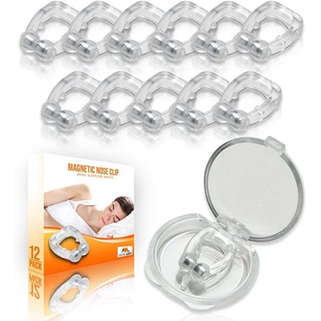 MOBI CERRADURA MAGNETICA ANTI SNORE CLIP DE LA NARIZ RONCAN DE CLIP DE LA NARIZ 12PACK