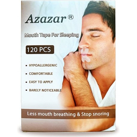 CINTA AZAZAR BOCA PARA DORMIR 120 PCS ADVANCED GENTLE SLEEP TIRAS MEJOR RESPIRACION NOSE