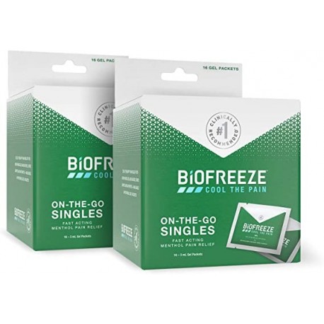  GEL DE ALIVIO DEL DOLOR BIOFREEZE 16 X 3 ML PARCHES DE GEL