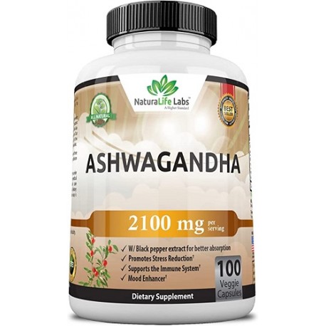 ASHWAGANDHA 2100 MG 100 CAPSULAS VEGANAS