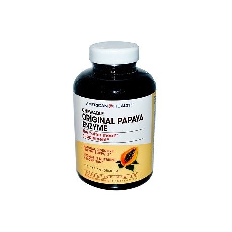 AMERICAN HEALTH CHEWABLE ORIGINAL PAPAYA ENZYME 600 CAPS