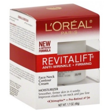 L'Oreal Revitalift Cara y Cuello anti-arrugas y Reafirmante Hidratante Crema de Día 1,70 oz