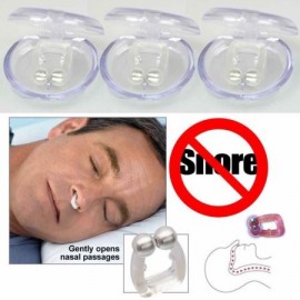 3 Stop Snore Anti Snoring Nose Clip Sleep Aid Guard Night Device Tv Quiet New -