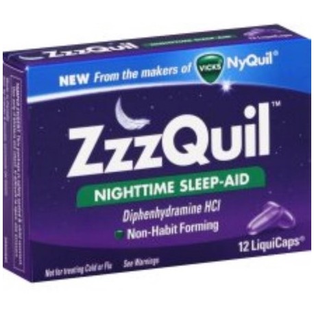 ZzzQuil sueño nocturno-Aid, LiquiCaps 12 ea (paquete de 4)