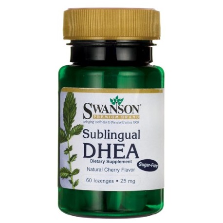 Swanson sublingual DHEA (sin azúcar) 25 mg 60 pastillas