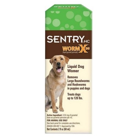 Sentry HC Worm X DS Liquid perro Wormer 2 onza