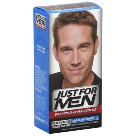 Just For Men Hair Color de luz-marrón medio H30 1 Cada (paquete de 4)