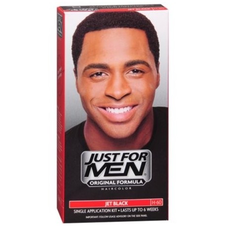 Just For Men Color de pelo Negro Jet 60 1 Cada (paquete de 6)